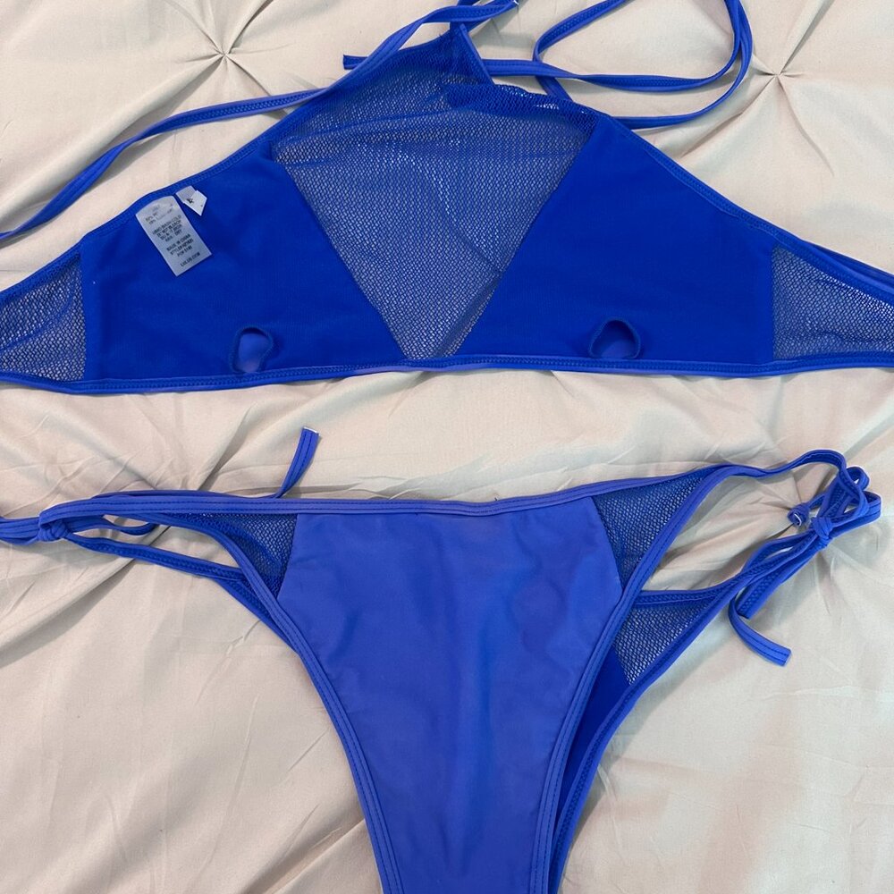 Lulus blue bikini set - Picture 8 of 9
